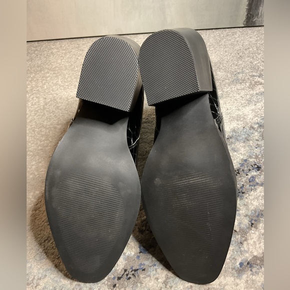 AQUA Star Croc-Embossed Ankle Boots in Black - Size 8.5 (NWOB) - Picture 11 of 12